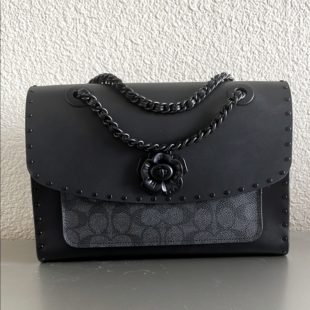 Coach Parker / Black Snakeskin * Special Edition *